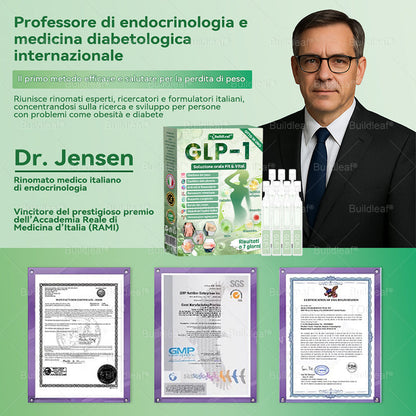 Negozio ufficiale |💖BuildLeaf® GLP-1 8-in-1 Fit & Vital Soluzione Orale (Solo una volta al giorno, cambiamenti visibili in 7 giorni) ✅ Per obesità, salute cardiovascolare, diabete, apnea notturna, salute intestinale, problemi articolari e altro