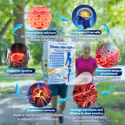 IT Clinicamente testato · Cerotto a microaghi nano BuildLeaf® Slim & Firm con Moringa, Omega-3, Peptidi di Collagene, NAD e NMN per obesità, salute cardiovascolare, diabete, apnea notturna, articolazioni, pelle e anti-età.