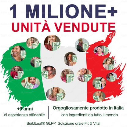 Negozio ufficiale |💖BuildLeaf® GLP-1 8-in-1 Fit & Vital Soluzione Orale (Solo una volta al giorno, cambiamenti visibili in 7 giorni) ✅ Per obesità, salute cardiovascolare, diabete, apnea notturna, salute intestinale, problemi articolari e altro